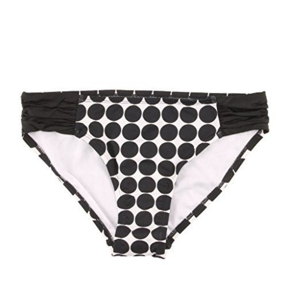Apt. 9 Black and White Polka Dot Bikini Bottom